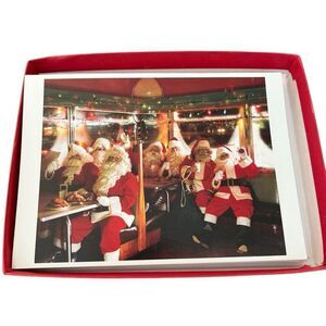 Santa Claus Santas Helpers Christmas Cards & Envelopes 12 Lots of Santas New